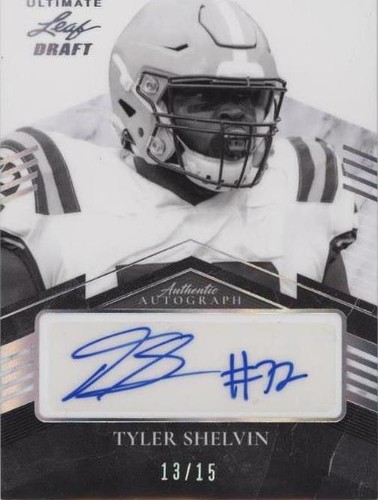 2021 Leaf Ultimate Draft Tyler Shelvin #PA-TS2