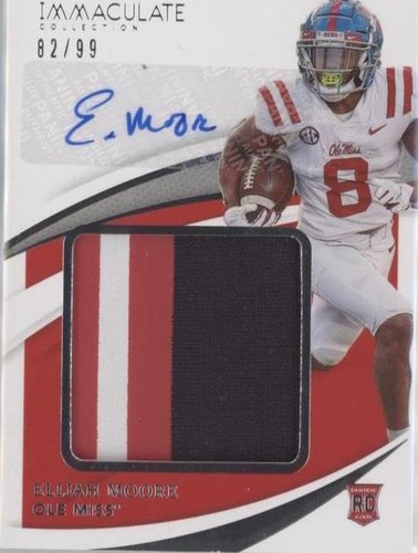 2021 Panini Immaculate Collection Collegiate Elijah Moore #PPA-ELM