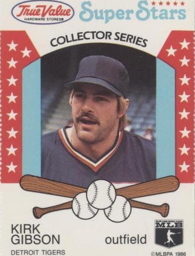 1986 True Value Hardware Super Stars - Kirk Gibson #8