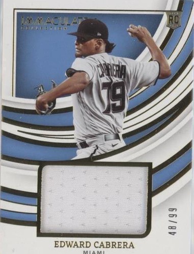 2022 Panini Immaculate Collection - Edward Cabrera #RRJ-EC