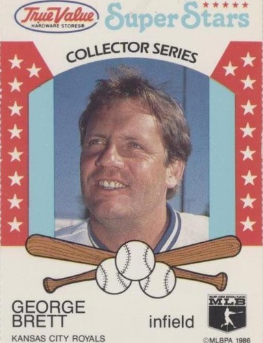 1986 True Value Hardware Super Stars - George Brett #17