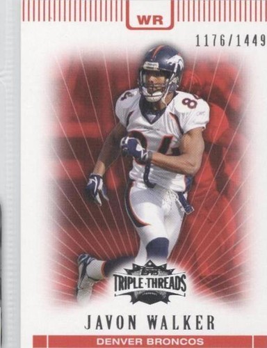 2007 Topps Triple Threads Javon Walker #65