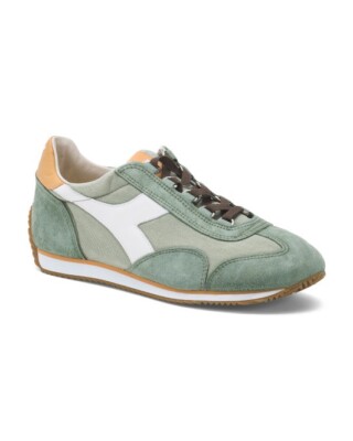 NEW Diadora Equipe H Canvas Stone Wash Green Tea Men's Shoe Sneakers