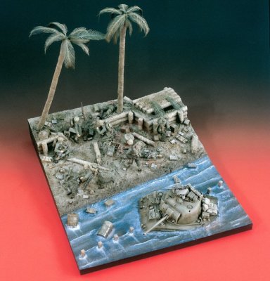 Verlinden 1/35 Bloody Tarawa Pacific War WWII Complete Diorama Base 1914