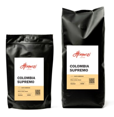 Traditional Drum Roasted Fresh 100% Colombia Supremo Coffee Beans /Ground Retail