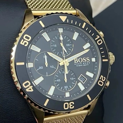 Pre-owned Hugo Boss Men's Luxury Watch Admiral 1513906 Stylish Add Touch Of Glamour To U