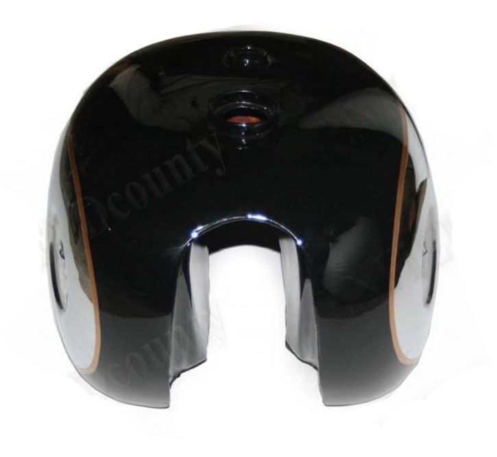 BSA Goldstar A7 A10 Black Painted & Chrome Petrol Fuel Tank with 3" Monogram 