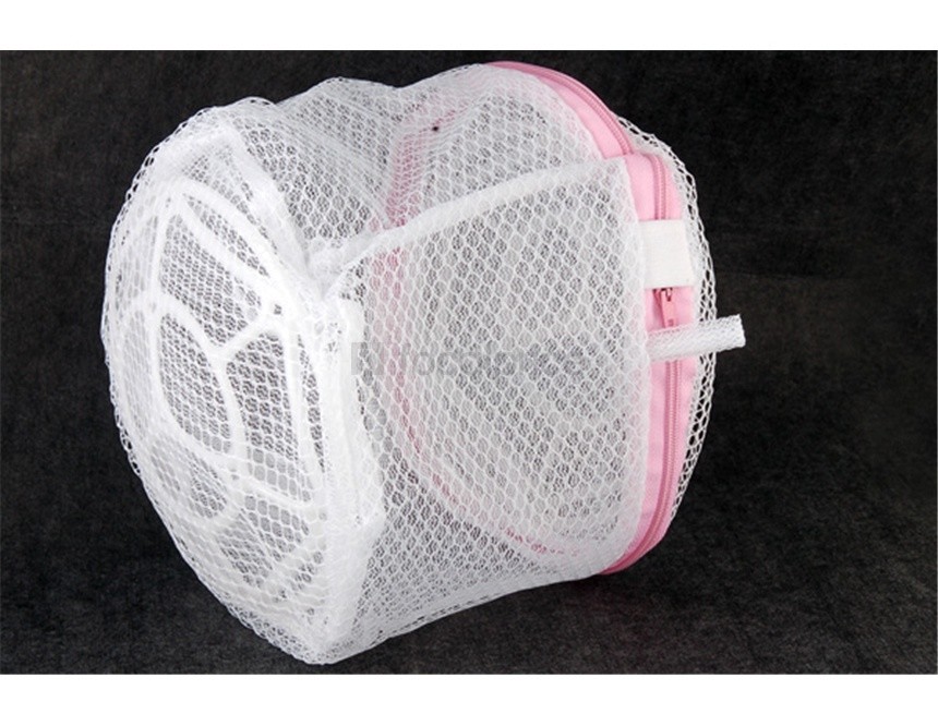 Sacchetto Salva Reggiseno Lavatrice Lavaggio Biancheria Rete Intimo 19x14cm moc