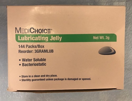 MediChoice 3GRAMLUB Lubricating Jelly, 3g Packet - box of 144
