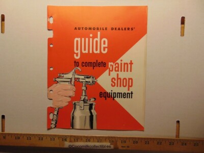 Vintage Automobile Dealers Guide to Complete Paint Shop Equipment Devilbiss CO 
