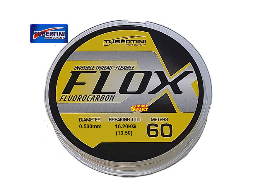 FILO FLOX FLUOROCARBON DIAM. 0,50 MM  BOBINA 60 MT PER TERMINALI TUBERTINI