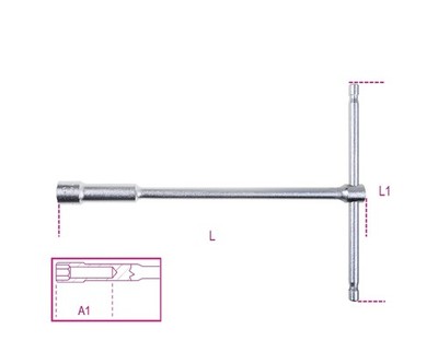 BETA Deep SechskantT-Griff Steckschlüssel - 13mm