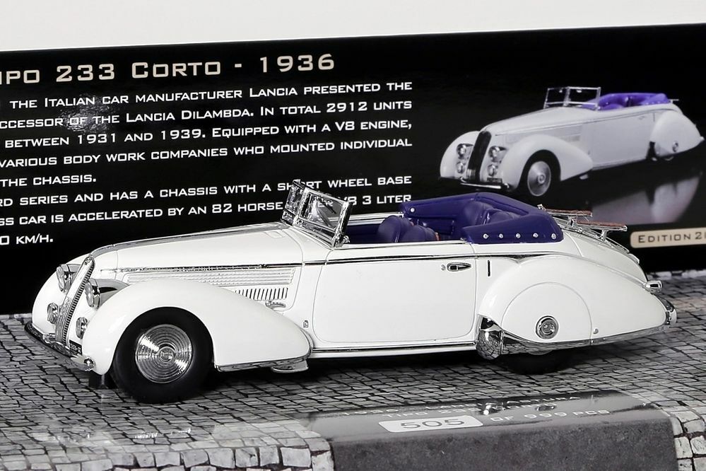 Lancia Astura Tipo 233 Corto 1936 weiß Minichamps 1:43 NEU