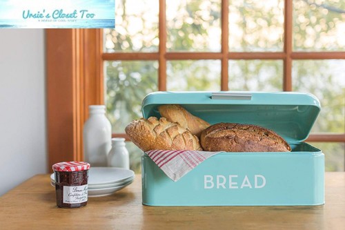 Now Designs Large Bread Bin, Turquoise Blue