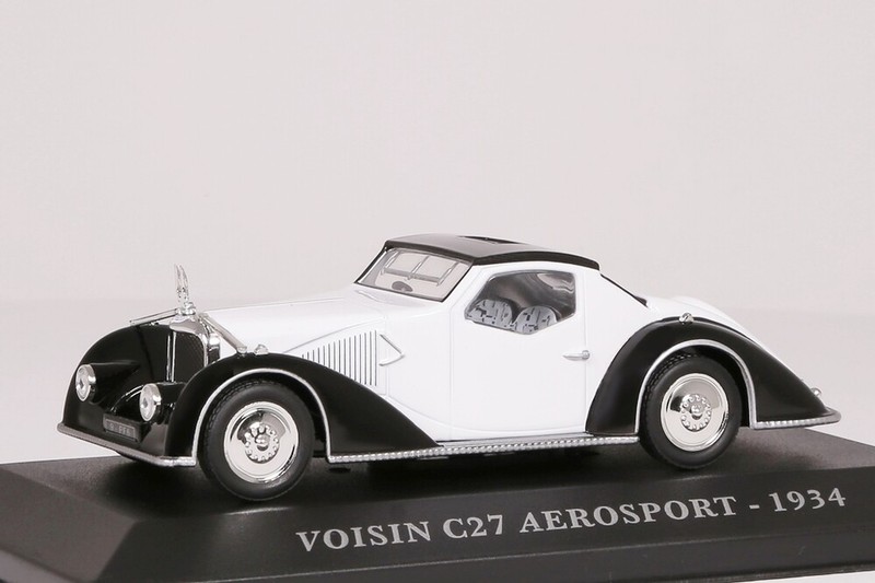 Voisin C27 Aerosport 1934 Coupe Schwarz/WeiÃ Atlas Verlag 1:43 New/Ovp