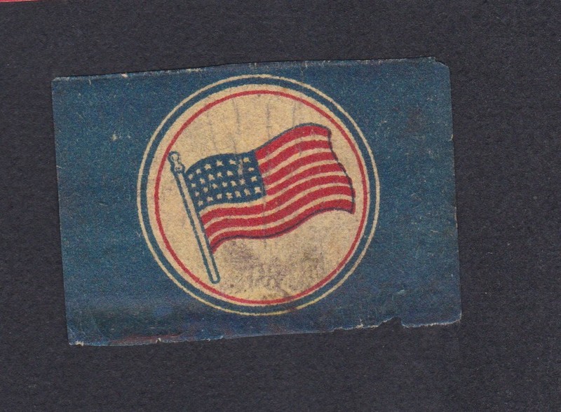 Ancienne   Ã©Tiquettes  Allumettes Royaume Uni Bn55078 Drapeau AmÃ©Ricain 