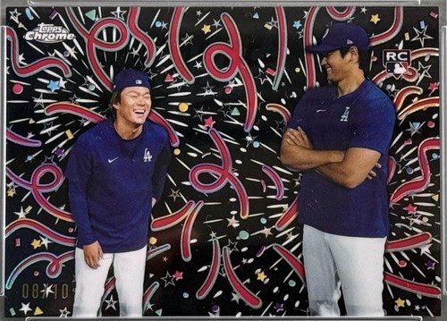 Yoshinobu Yamamoto Digital bunt legendary /5. Topps chrome