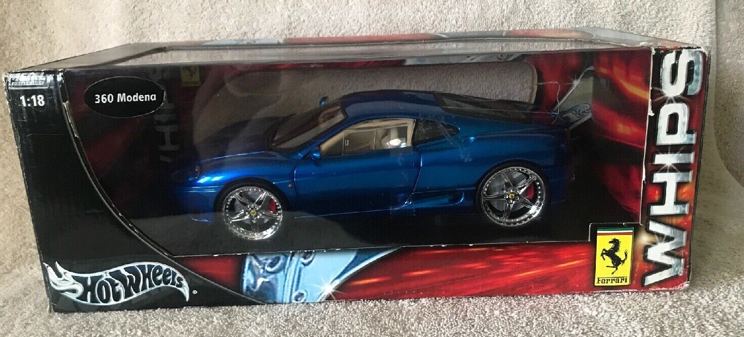 New Hot Wheels Whips Customized Ferrari 360 Modena Blue Car