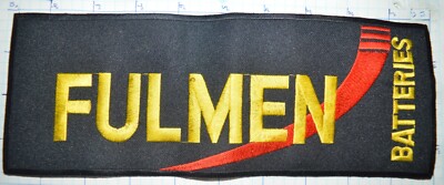 FULMEN BATTERIES FOR AUTOMOBILE FRENCH COMPANY 3.75'' X 9.75'' JACKET PATCH