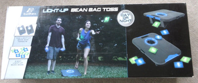 Eastpoint Light-Up Outdoor Cornhole Lighted Bean Bag Toss Play Day/Night Game