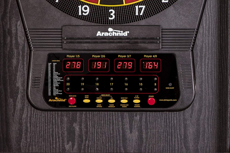 Arachnid Cricket Pro 650 Standing Electronic Dartboard with 24 Games, 132 Variat