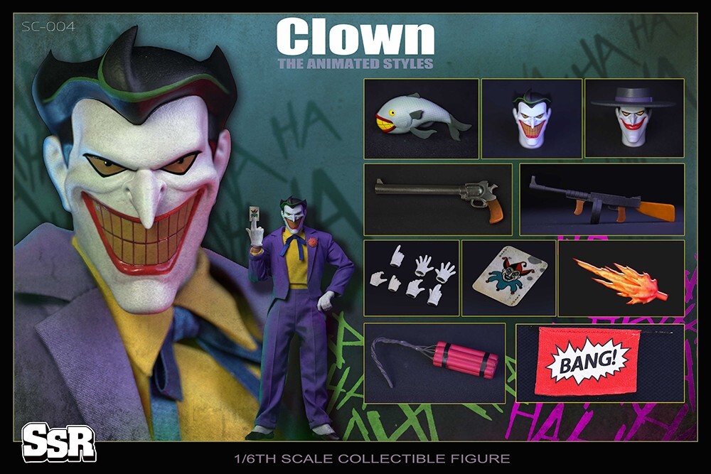 SSR SC004 clown Animated Ver ジョーカー1/6 SSR SC004 clown Animated Ver ジョーカー1/6 presell! SSRTOYS