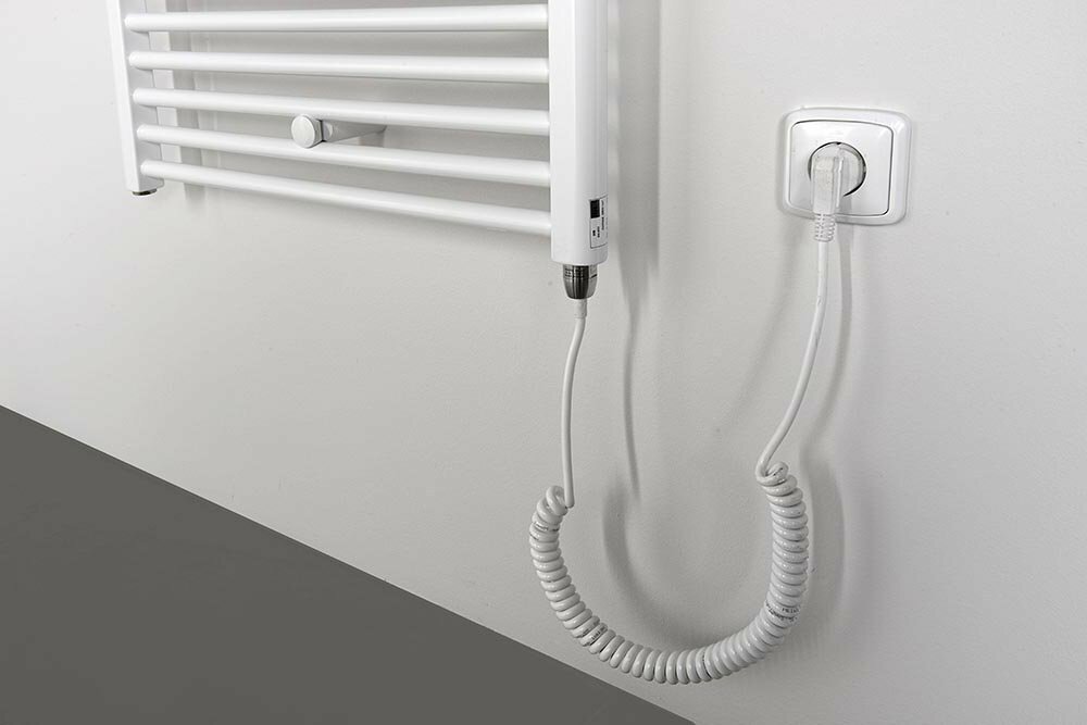 Towel heater towel warmer 300 600 800 W Radiator height: 96/132/168 cm