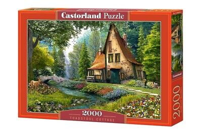 Castorland 2000 Piece Jigsaw Puzzle - Toadstool Cottage