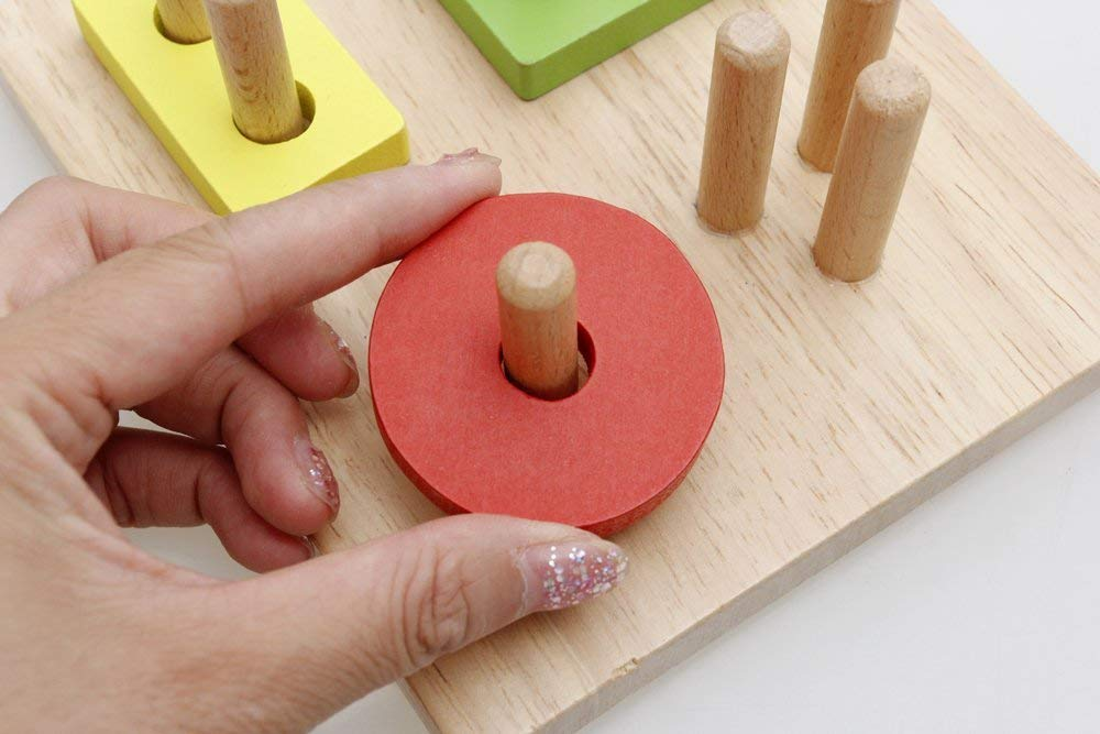 Wooden Educational Toys Sorting Preschool Stacking Blocks