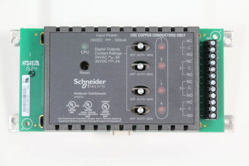 Schneider Andover Continuum XPD04 Building Automation HVAC Lighting Control