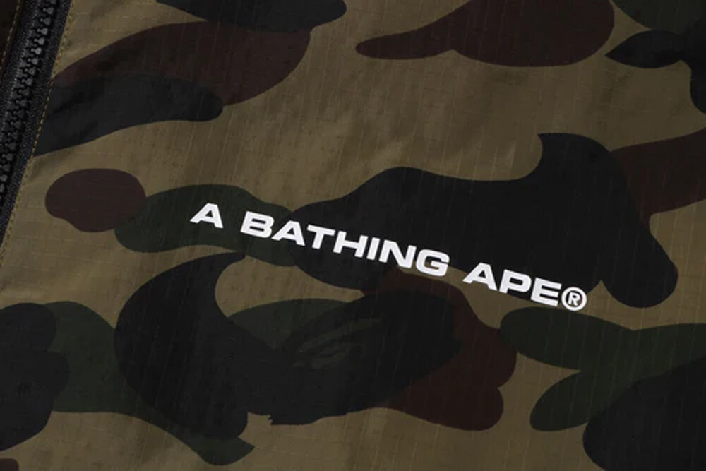 Pre-owned A Bathing Ape A Bathnig Ape Ladies' 1st Camo Down Jacket 1k80244004 In Yellow