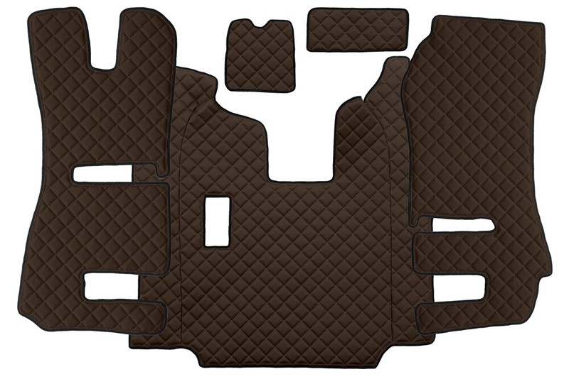 Tapis Couvre Capot Cuir ÃCologique Marron Pour Scania R 13>16 Manuel Pli Recar