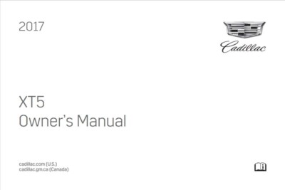 2017 Cadillac XT5 Owners Manual User Guide