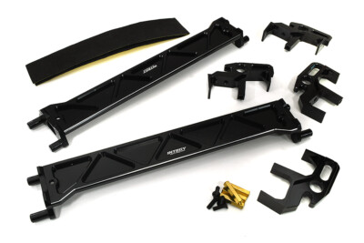 Precision Black CNC Machined Battery Hold-Downs & Mounts Kit for Traxxas XRT