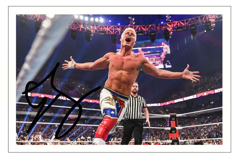 CODY RHODES Signed Autograph 6X4 PHOTO Fan Gift Signature