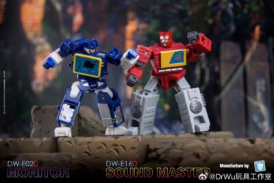DR. WU DW-E02D MONITOR&DW-E16D SOUND MASTER MINI Action Figure 6cm With bonus