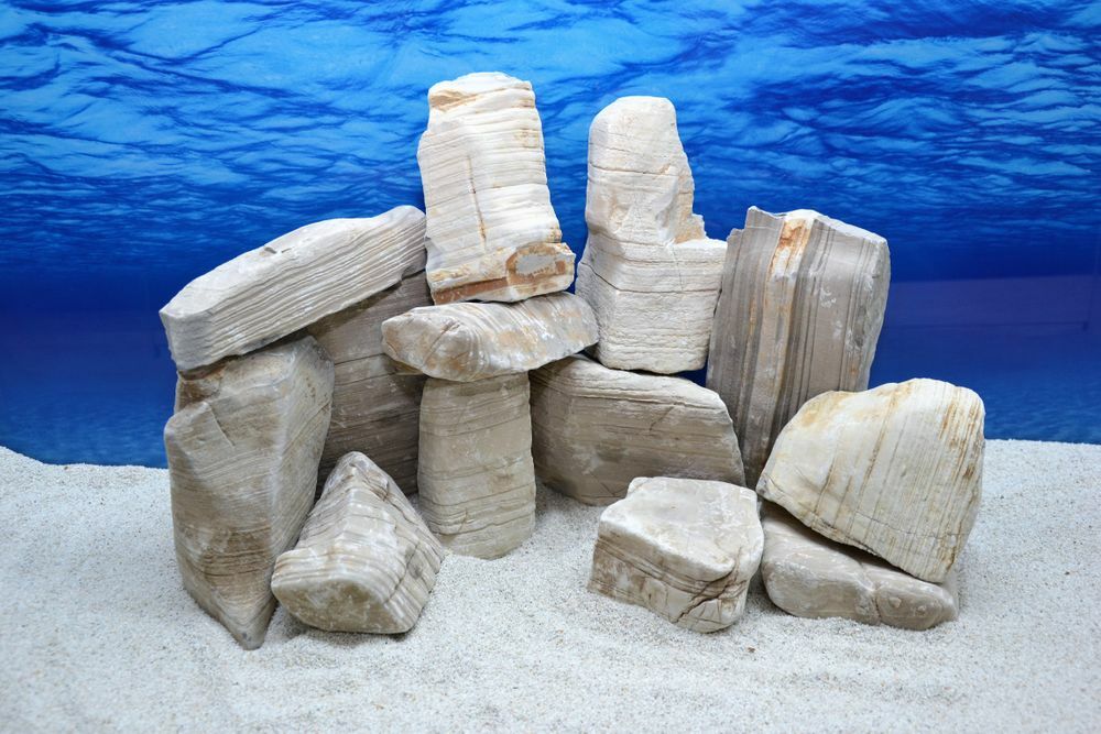 Aquarium Deko Steine Natursteine 10 kg Drachenstein