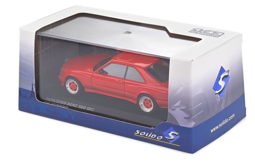 1/43 Mercedes Benz S Class 560 SEC AMG C126 Red 1990 Model 1/43 Mercedes Benz S Class 560 SEC AMG C126 Red 1990 Model