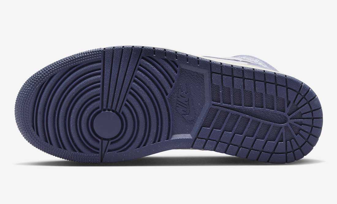 Pre-owned Jordan Dz3745-500 Nike Air  1 Mid Chenille Sky J Light Purple (women's)