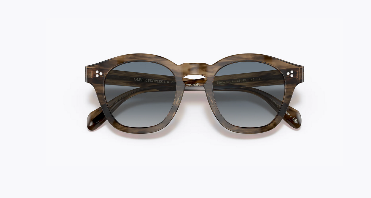 Pre-owned Oliver Peoples Brand 2022  Sunglasses Ov 5382su 16898g Boudreau L.a Authentic In Soft Teal Gradient Mirror