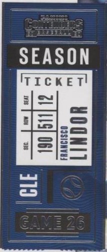 2020 Panini Contenders - Francisco Lindor #3