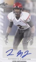 2013 Leaf Draft Leon McFadden #BA-LM2