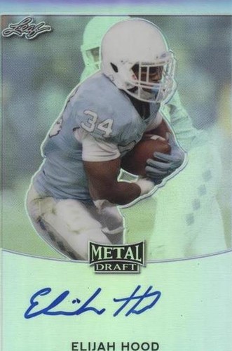 2017 Leaf Metal Draft Elijah Hood #BA-EH1