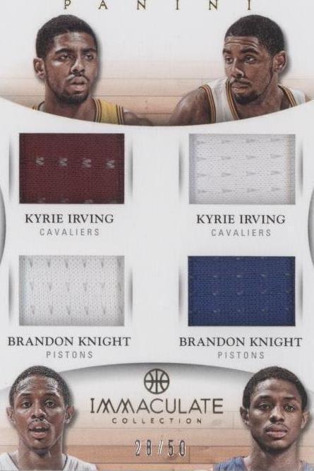 2012-13 Panini Immaculate Collection - Kyrie Irving/Brandon Knight #35