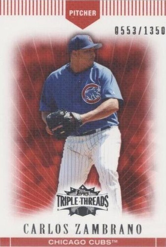 2007 Topps Triple Threads - Carlos Zambrano #81