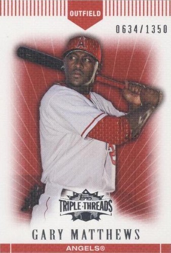 2007 Topps Triple Threads - Gary Matthews Jr. #103