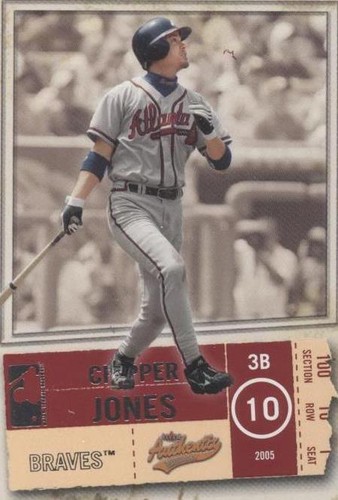 2005 Fleer Authentix - Chipper Jones #58