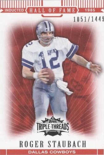 2007 Topps Triple Threads Roger Staubach #99