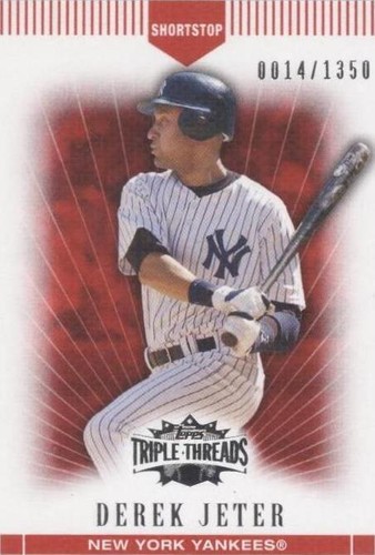 2007 Topps Triple Threads - Derek Jeter #112