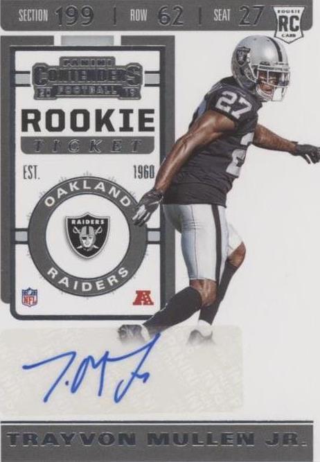 2019 Panini Contenders Trayvon Mullen Jr. #258